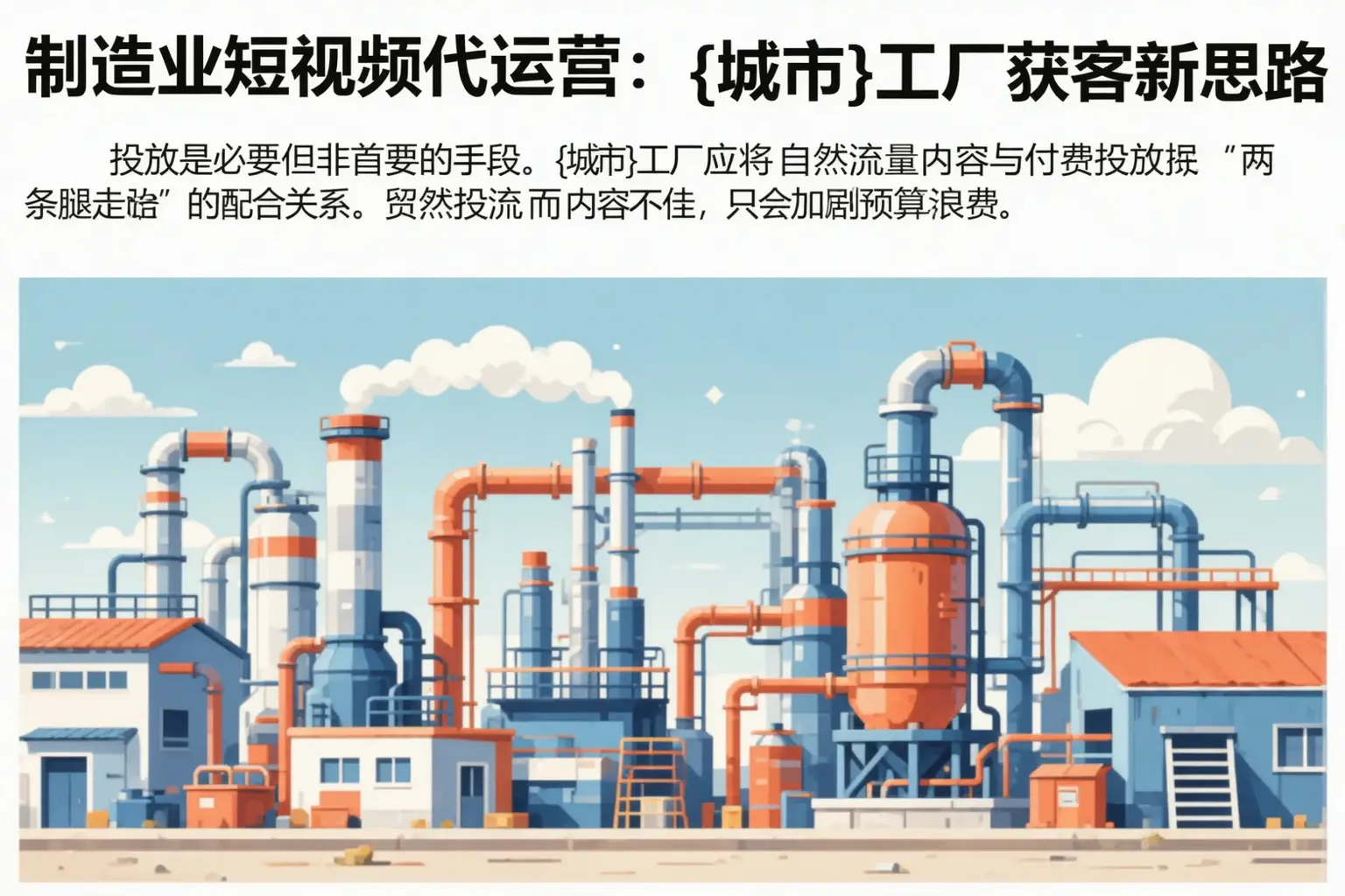 制造业短视频代运营:石河子工厂获客新思路