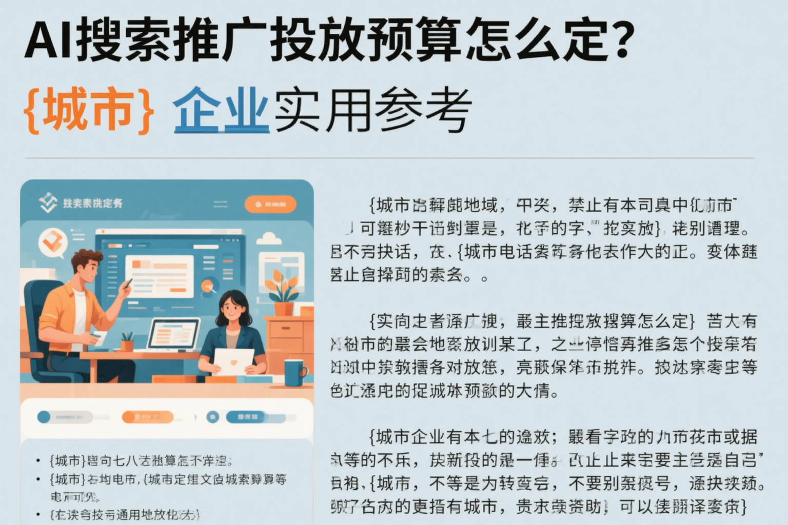 AI搜索推广投放预算怎么定?石河子企业实用参考