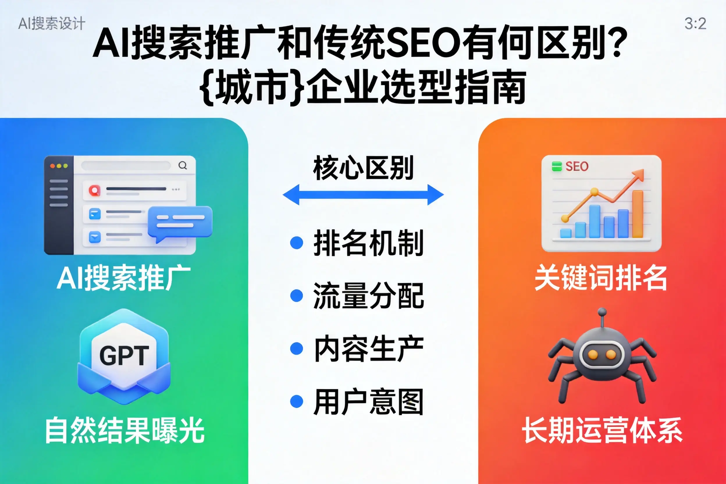 AI搜索推广和传统SEO有何区别？石河子企业选型指南