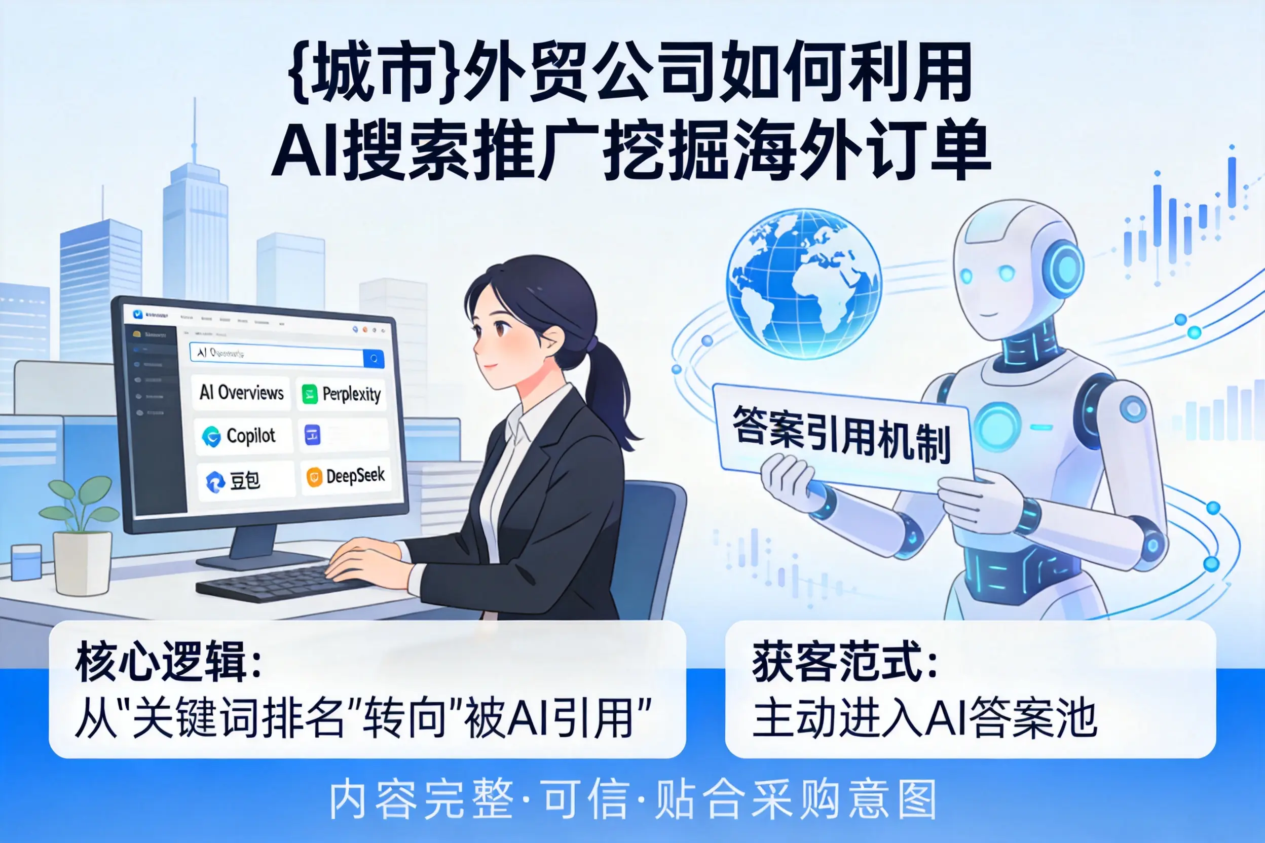 石河子外贸公司如何利用AI搜索推广挖掘海外订单
