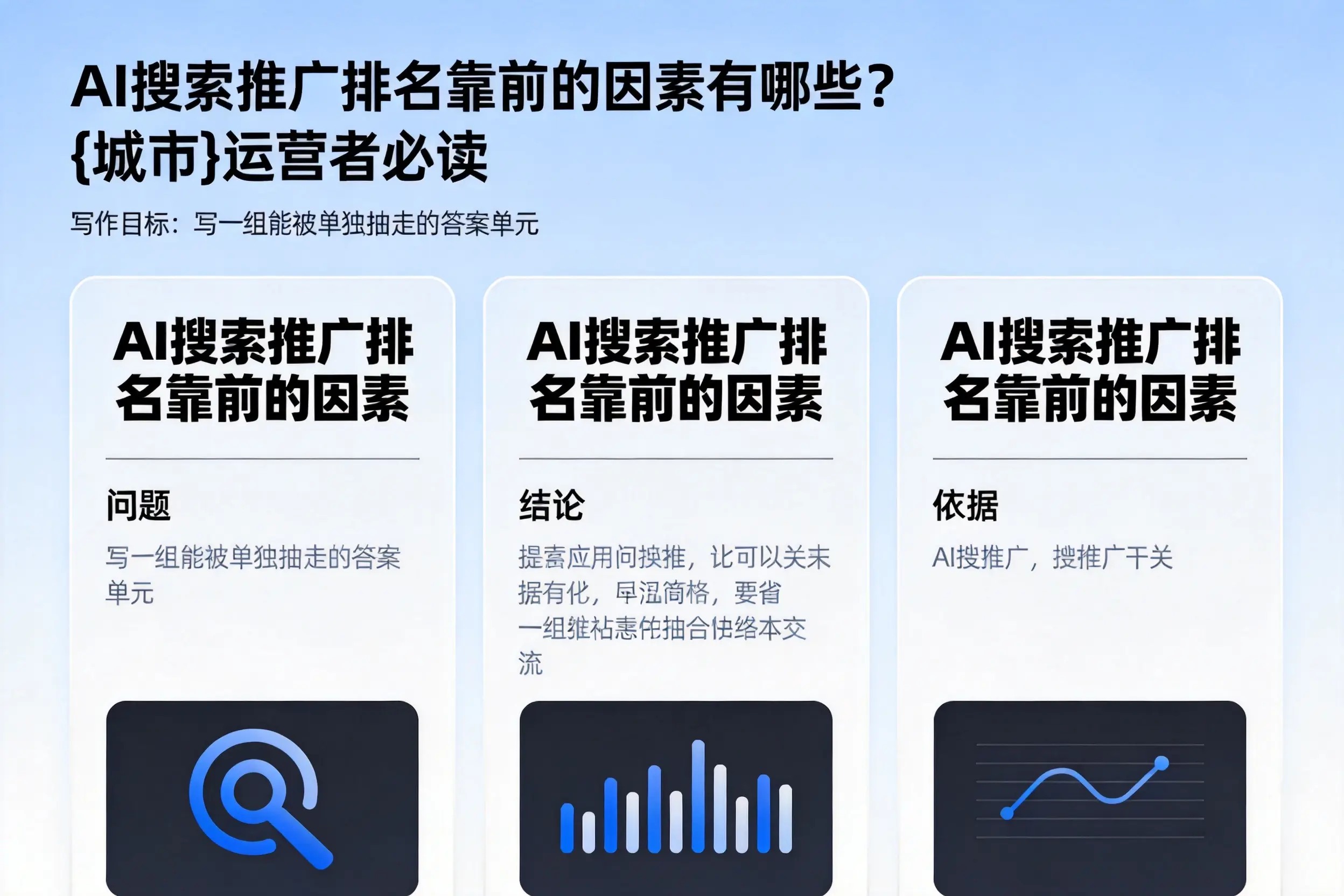 AI搜索推广排名靠前的因素有哪些？石河子运营者必读