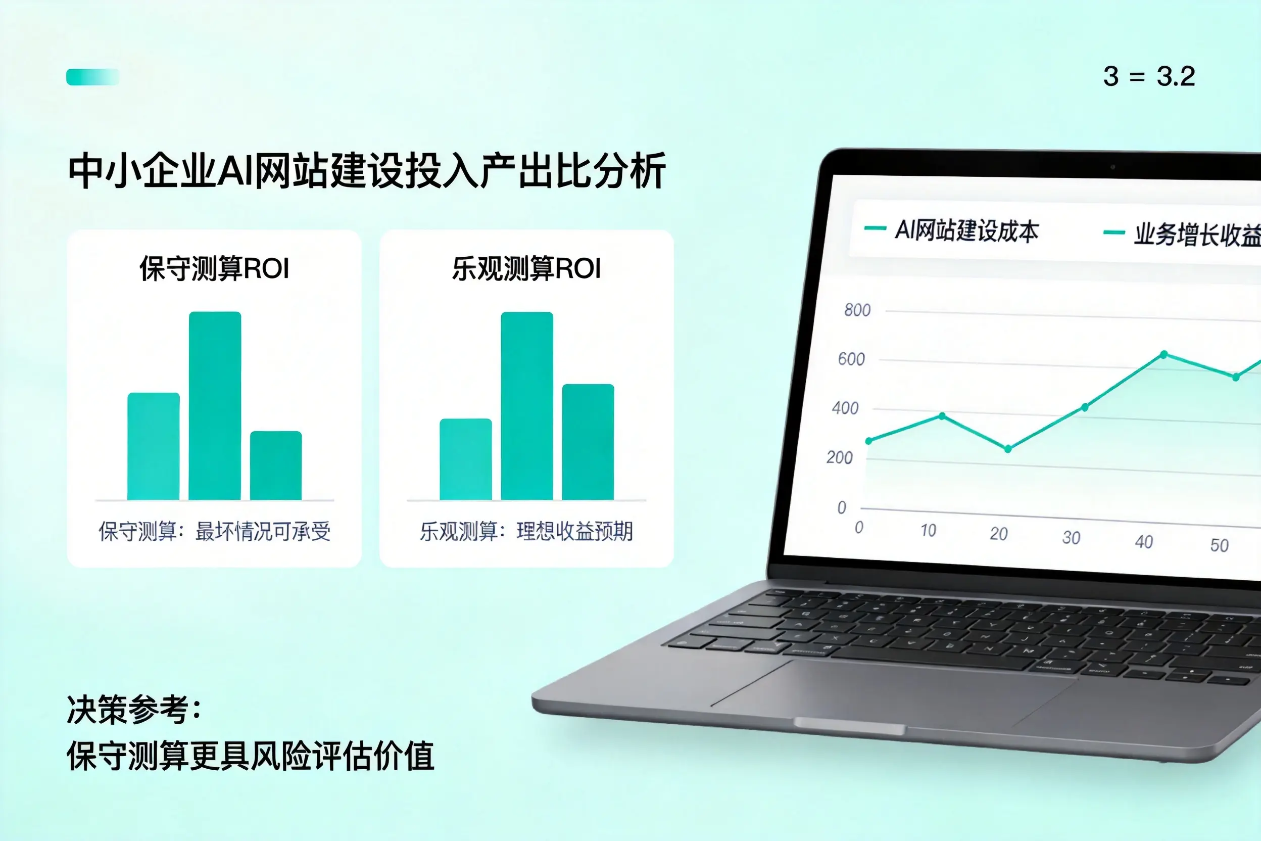 石河子中小企业AI网站建设投入产出比怎么算?先看这份分析
