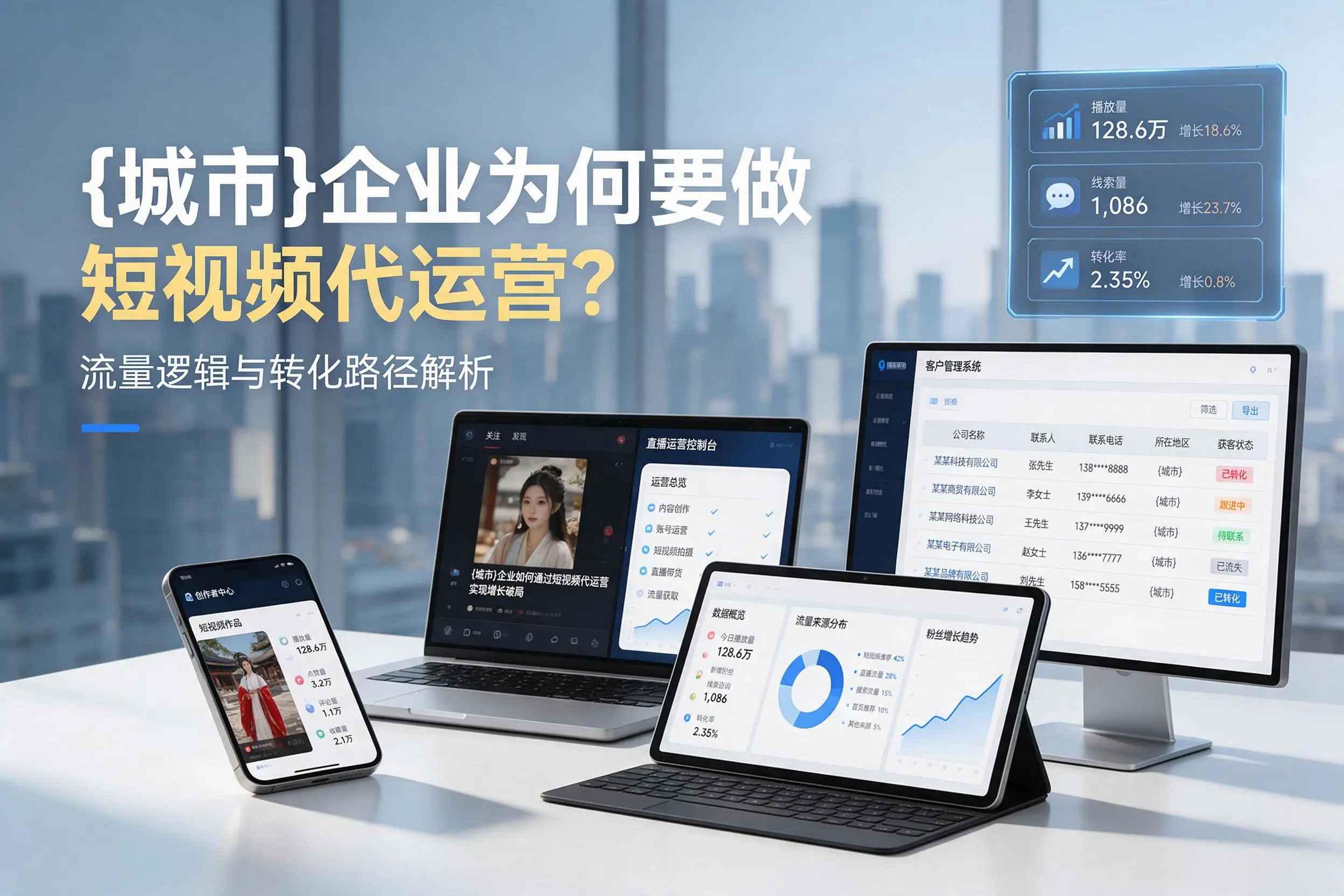 石河子企业为何要做短视频代运营?流量逻辑与转化路径解析