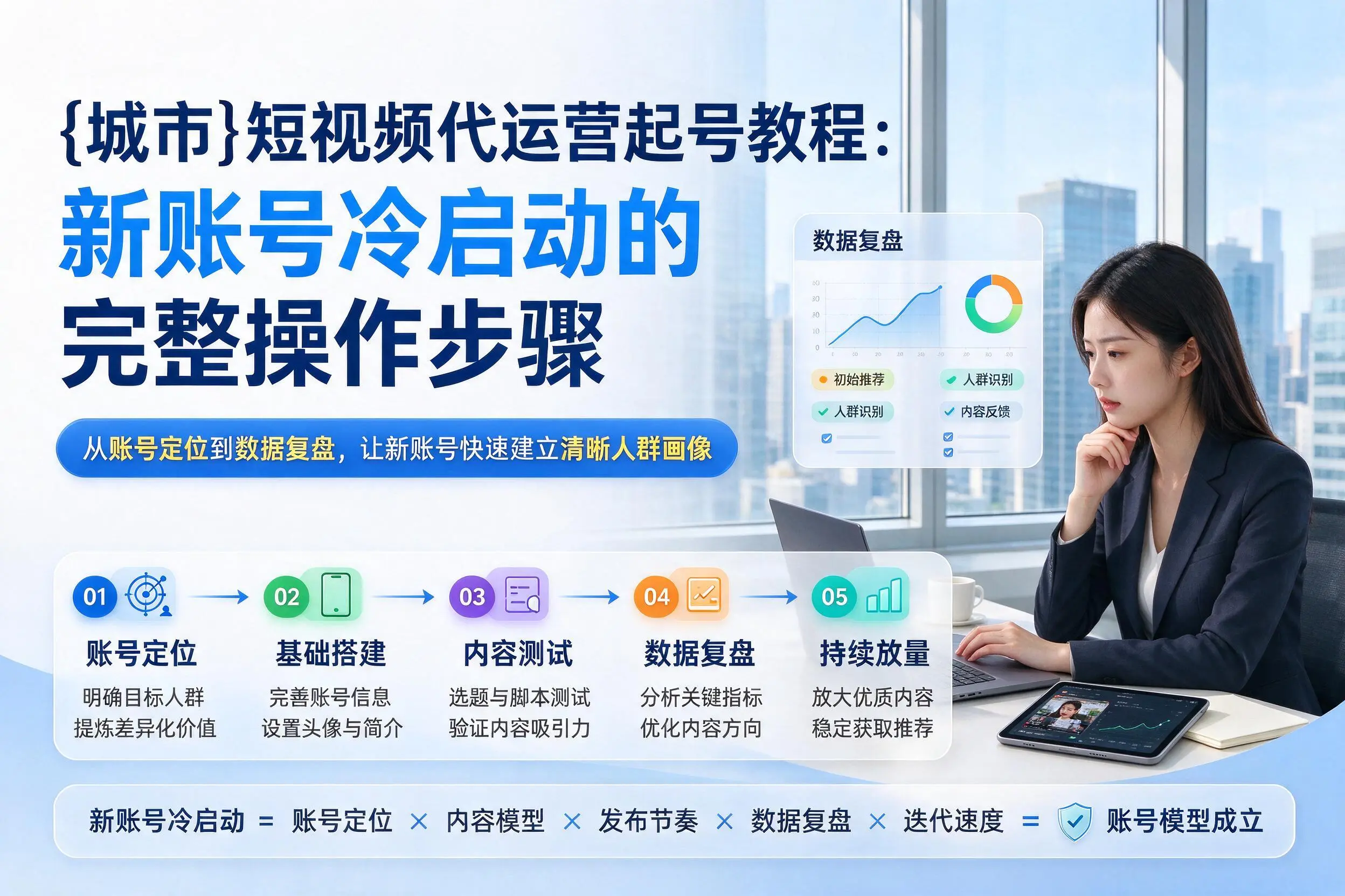 石河子短视频代运营起号教程:新账号冷启动的完整操作步骤