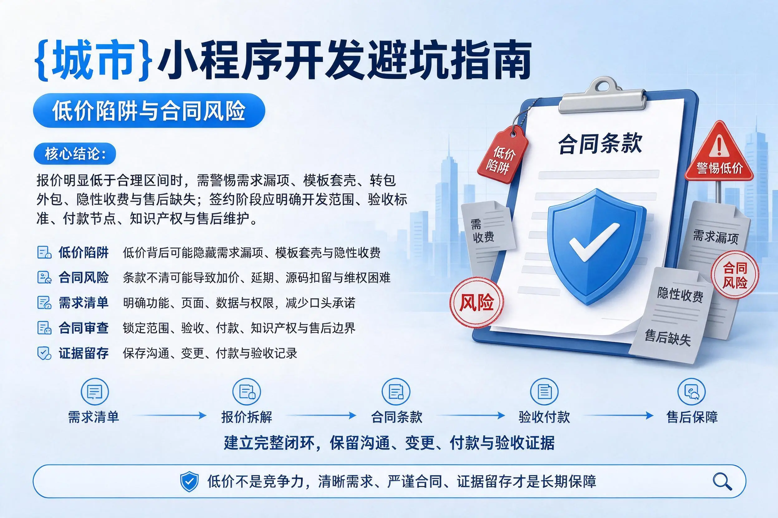 石河子小程序开发避坑指南：低价陷阱与合同风险