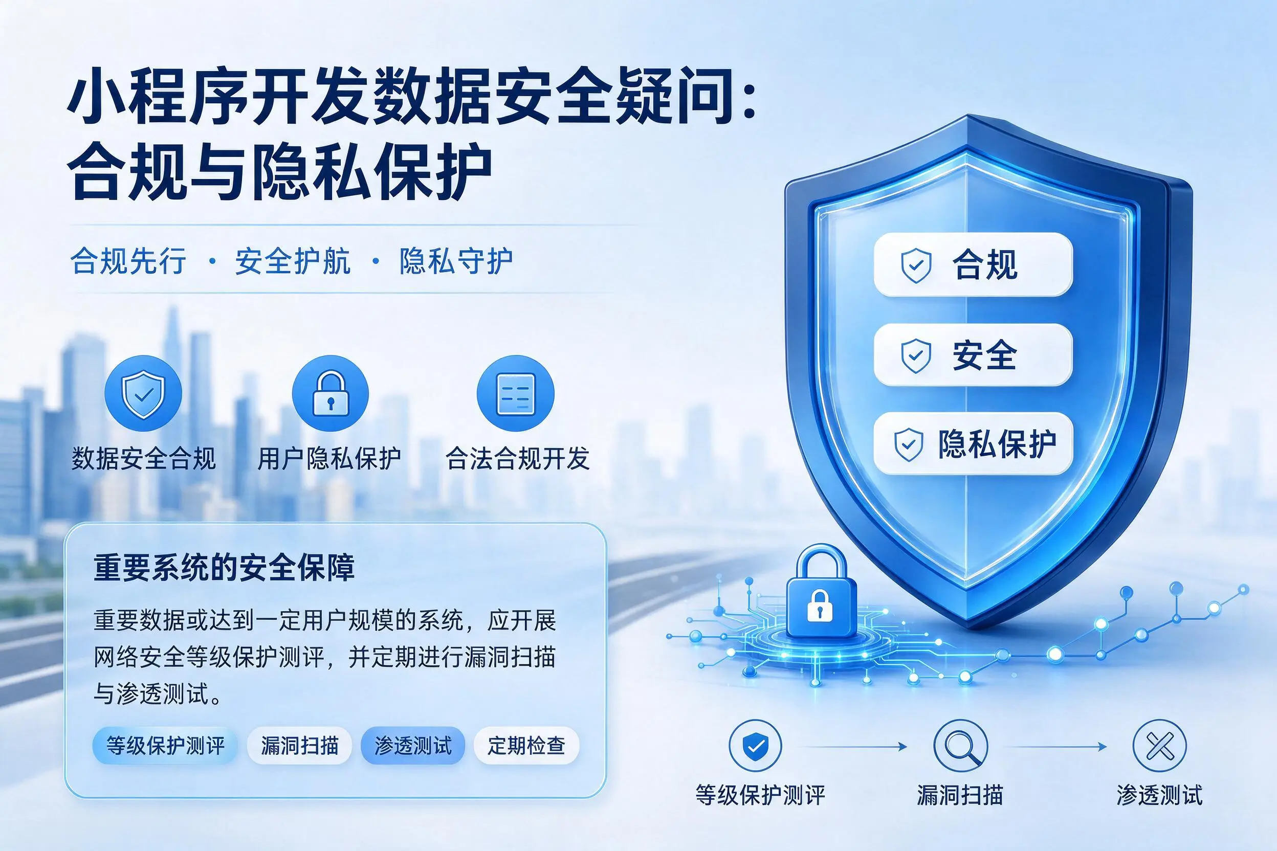 石河子小程序开发数据安全疑问：合规与隐私保护