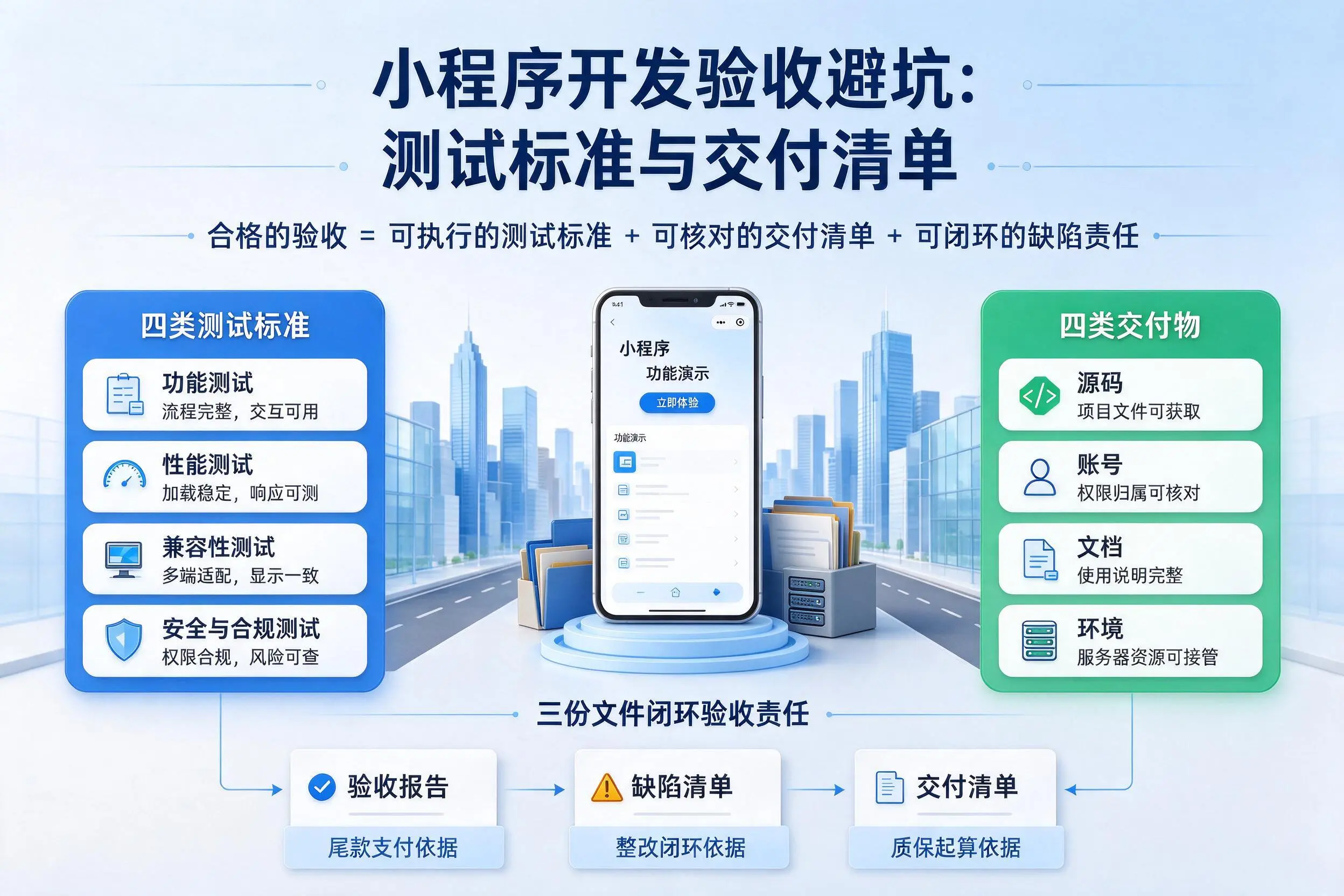石河子小程序开发验收避坑:测试标准与交付清单