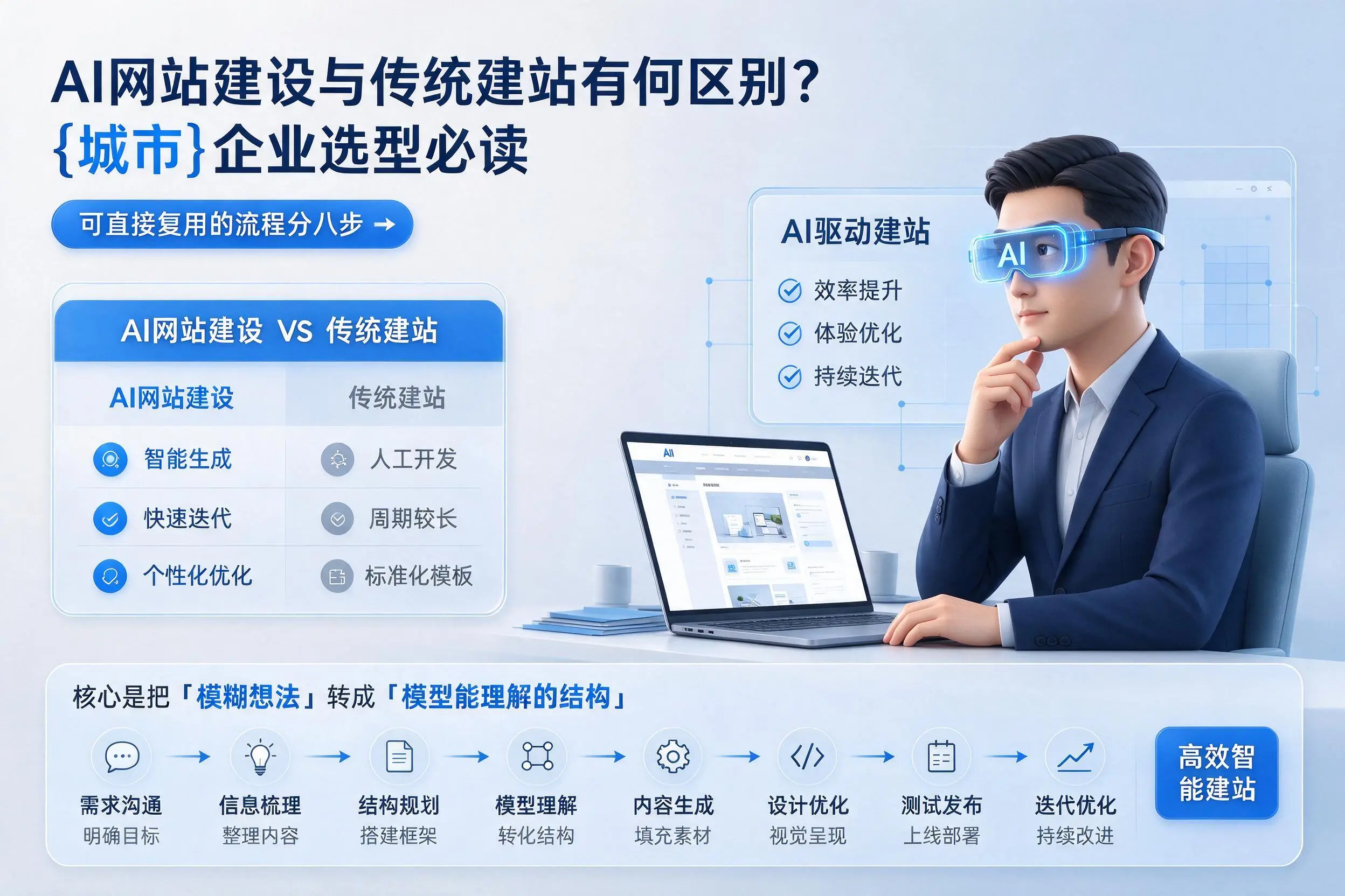 AI网站建设与传统建站有何区别？石河子企业选型必读