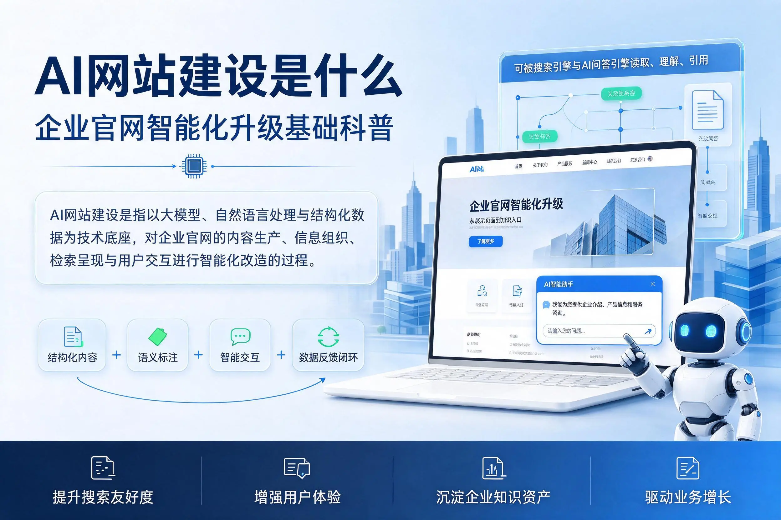 AI网站建设是什么:石河子企业官网智能化升级基础科普
