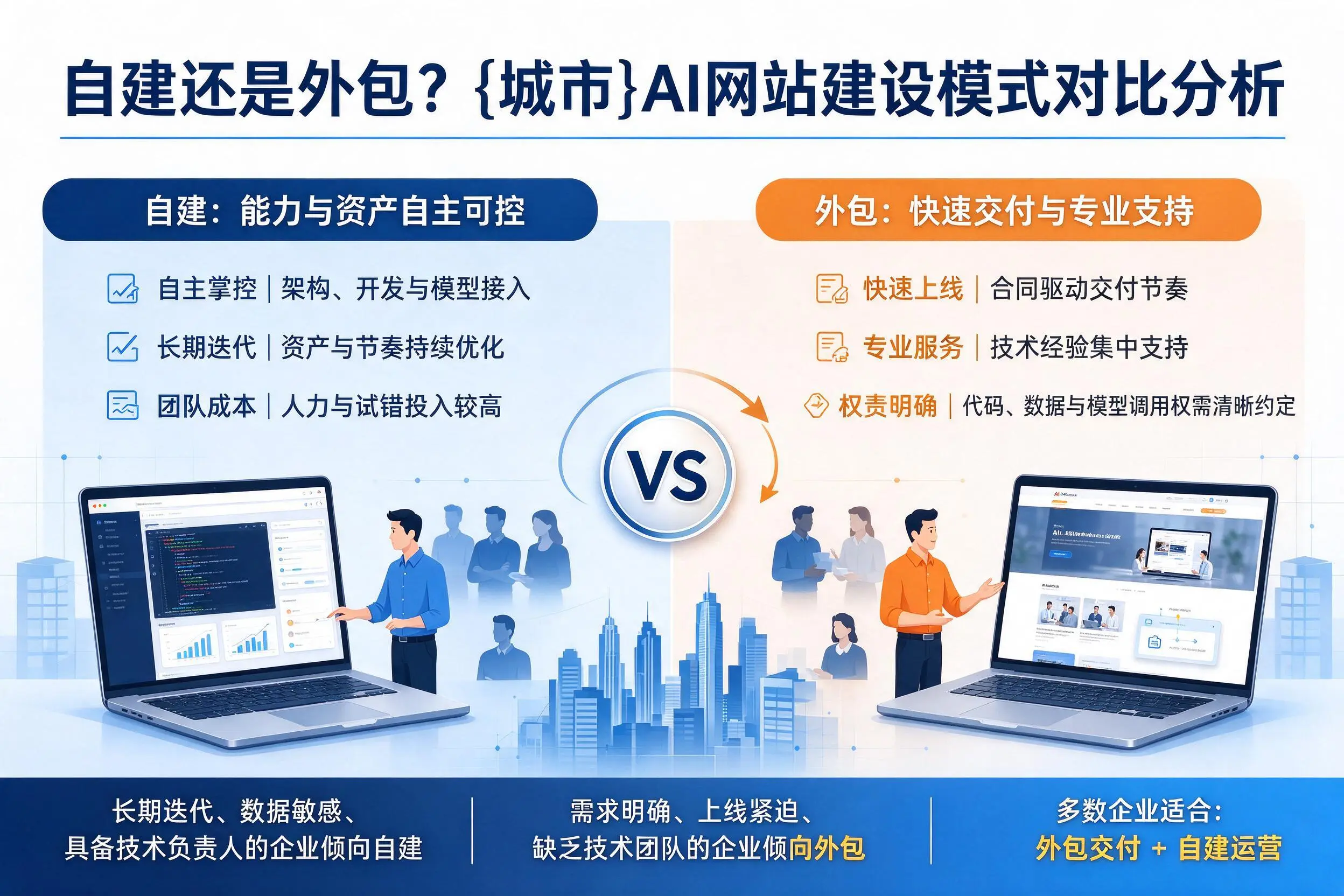 自建还是外包？石河子AI网站建设模式对比分析