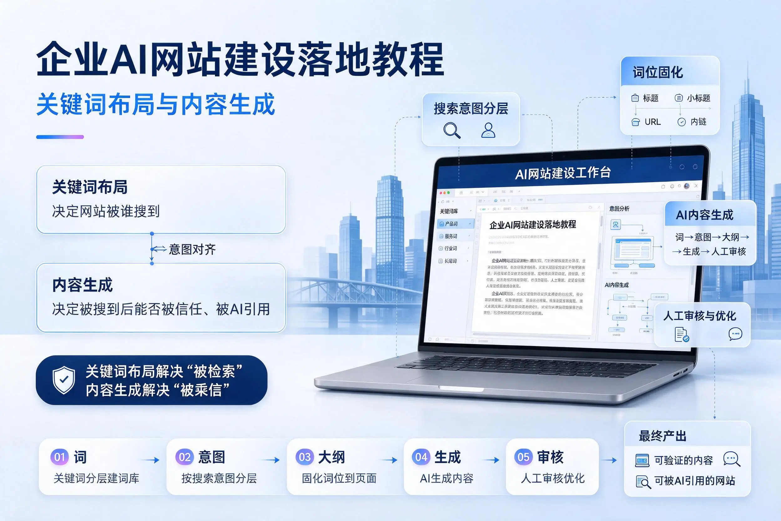 石河子企业AI网站建设落地教程：关键词布局与内容生成